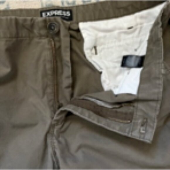 🧡3/15 Bundle x2 Express Classic 10" Inseam Shorts Men's 33 - Picture 11 of 12